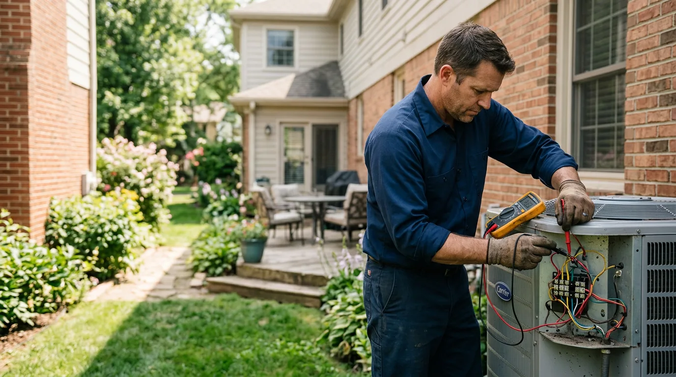 HVAC technician working near Micanopy, FL